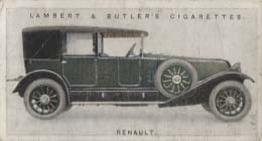 1923 Lambert & Butler Motor Cars (2nd Series) #44 Renault Front
