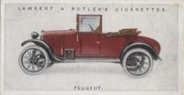 1923 Lambert & Butler Motor Cars (2nd Series) #46 Peugeot Front