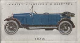 1923 Lambert & Butler Motor Cars (2nd Series) #49 Delage Front