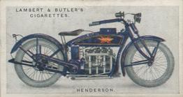 1923 Lambert & Butler Motor Cycles #22 Henderson Front