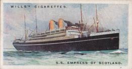 1924 Wills's Merchant Ships of the World #7 S.S. Empress of Scotland Front
