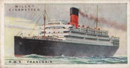 1924 Wills's Merchant Ships of the World #14 R.M.S. Franconia Front