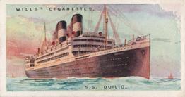 1924 Wills's Merchant Ships of the World #24 S.S. Duilio Front