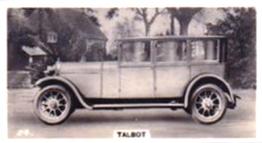 1926 Wills's Motor Cars #24 Talbot Front