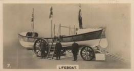 1928 Wills's Ships and Shipping #7 Lifeboat Front