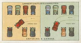1929 Lambert & Butler Hints & Tips for Motorists #4 Entering a Garage Front
