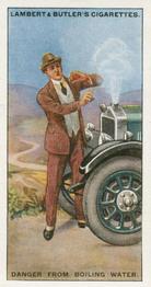 1929 Lambert & Butler Hints & Tips for Motorists #12 Danger from Boiling Water Front
