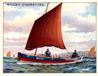 1929 Wills's Rigs of Ships #9 Coble Front
