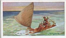 1929 Nicolas Sarony & Co. Ships of All Ages (Small) #5 Jangada Front