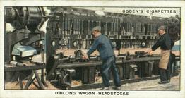 1930 Ogden's Construction of Railway Trains #40 Drilling Wagon Headstocks Front