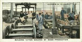 1930 Ogden's Construction of Railway Trains #41 Building 12-ton Wagons by Mass-Production Front
