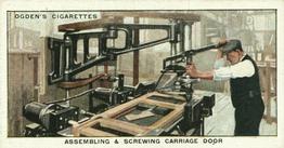 1930 Ogden's Construction of Railway Trains #49 Assembling & Screwing Carriage Door Front
