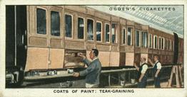 1930 Ogden's Construction of Railway Trains #50 Coats of Paint: Teak-Graining Front