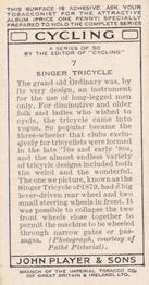 1939 Player's Cycling #7 Singer Tricycle Back