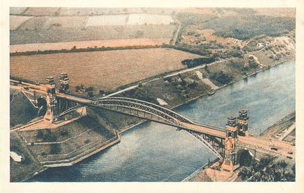 1930 Echte Wagner Beruhmte Brucken (Famous Bridges) Album 3 Serie 31 #4 Die Hochbrucke uber dem Nord-Ostsee-Kanal bei Grunenthal Front