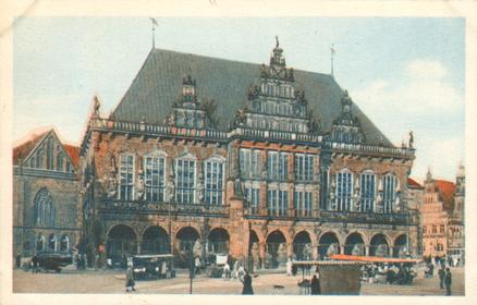 1930 Echte Wagner Deutsche Rathauser (German Townhalls) Album 3, Serie 30 #1 Das Rathaus in Bremen Front