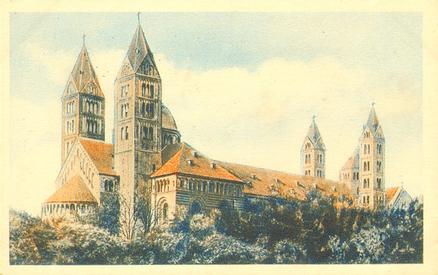 1930 Echte Wagner Deutsche Dome (German Cathedrals) Album 3, Serie 28 #6 Der Dom zu Speyer Front