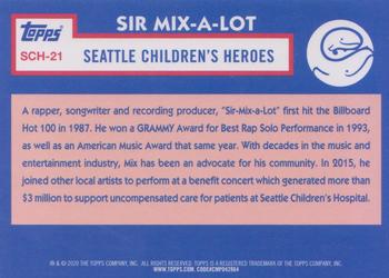 2020 Topps Seattle Children's Heroes #SCH-21 Sir Mix-A-Lot Back