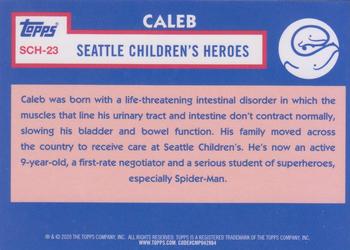 2020 Topps Seattle Children's Heroes #SCH-23 Caleb Back