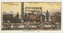 1931 Churchman's Landmarks in Railway Progress #4 Puffing Billy,                                      1813 Front