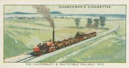 1931 Churchman's Landmarks in Railway Progress #9 The Canterbury & Whitstable Railway,                1830 Front