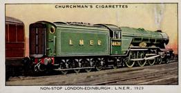 1931 Churchman's Landmarks in Railway Progress #47 L.N.E.R. Non-stop to Edinburgh,                     1929 Front