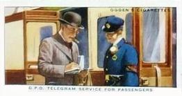 1936 Ogden's Modern Railways #10 G.P.O. Telegram Service for Passengers Front