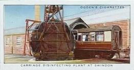 1936 Ogden's Modern Railways #14 Carriage Disinfecting Plant at Swindon Front