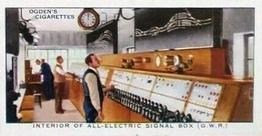 1936 Ogden's Modern Railways #15 Interior of All-Electric Signal Box Front