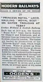 1936 Ogden's Modern Railways #20 