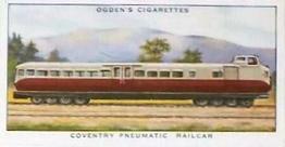 1936 Ogden's Modern Railways #21 Coventry Pneumatic Railcar Front