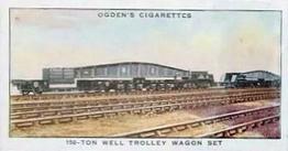 1936 Ogden's Modern Railways #38 150-Ton Well Trolley Wagon Set Front