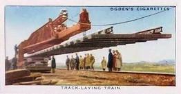 1936 Ogden's Modern Railways #39 Track-Laying Train Front