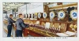 1936 Ogden's Modern Railways #44 Interior of All-Electric Signal Box. Brighton Station Front