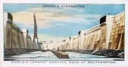 1936 Ogden's Modern Railways #48 World's Largest Graving Dock at Southampton Front