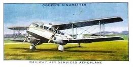 1936 Ogden's Modern Railways #50 Railway Air Services Aeroplane Front