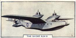1938 Godfrey Phillips Aircraft Series No1 #1 The Short R.24/31 Front