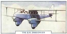 1938 Godfrey Phillips Aircraft Series No1 #6 The De Havilland Ddragon Six Front