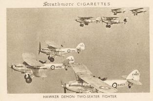1938 Strathmore British Aircraft #15 Hawker Demon Two-Seater Fighter Front