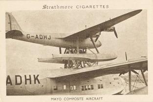 1938 Strathmore British Aircraft #19 Mayo Composite Aircraft Front