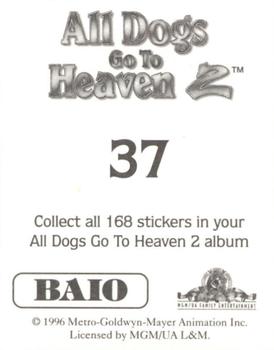 1996 Baio All Dogs go to Heaven 2 Stickers #37 Sticker 37 Back