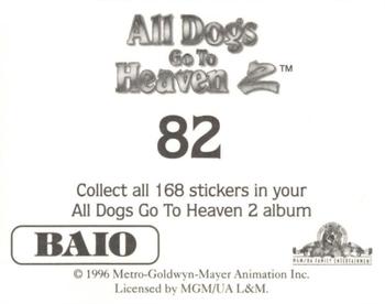 1996 Baio All Dogs go to Heaven 2 Stickers #82 Sticker 82 Back