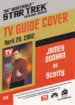 2004 Rittenhouse The Quotable Star Trek Original Series - TV Guide Covers #TV5 James Doohan Back