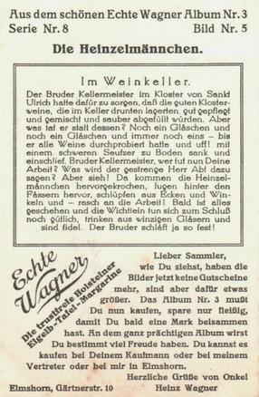 1930 Echte Wagner Die Heinzelmännchen (The Brownies) Album 3, Serie 8 #5 Im Weinkeller Back