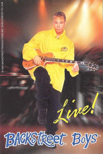 1998 Striker Backstreet Boys Photocards #72 Brian Littrell Front