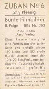 1937 Bunte Filmbilder Series 2 #303 Kathe von Nagy Back