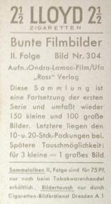 1937 Bunte Filmbilder Series 2 #304 Anny Ondra Back