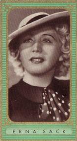 1937 Bunte Filmbilder Series 2 #306 Erna Sack Front