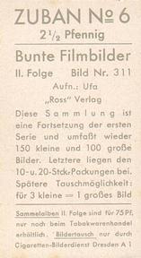 1937 Bunte Filmbilder Series 2 #311 Hans Albers Back