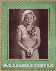 1937 Bunte Filmbilder Series 2 #321 Dorit Kreysler Front